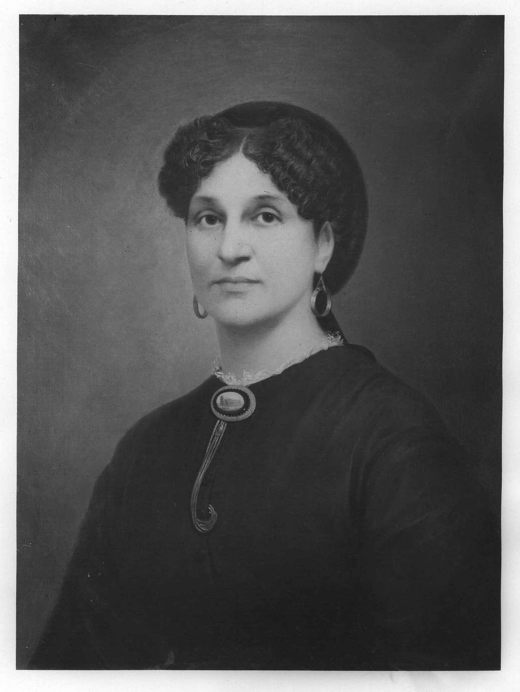 ritratto di donna (dipinto) - ambito modenese (seconda metà sec. XIX)