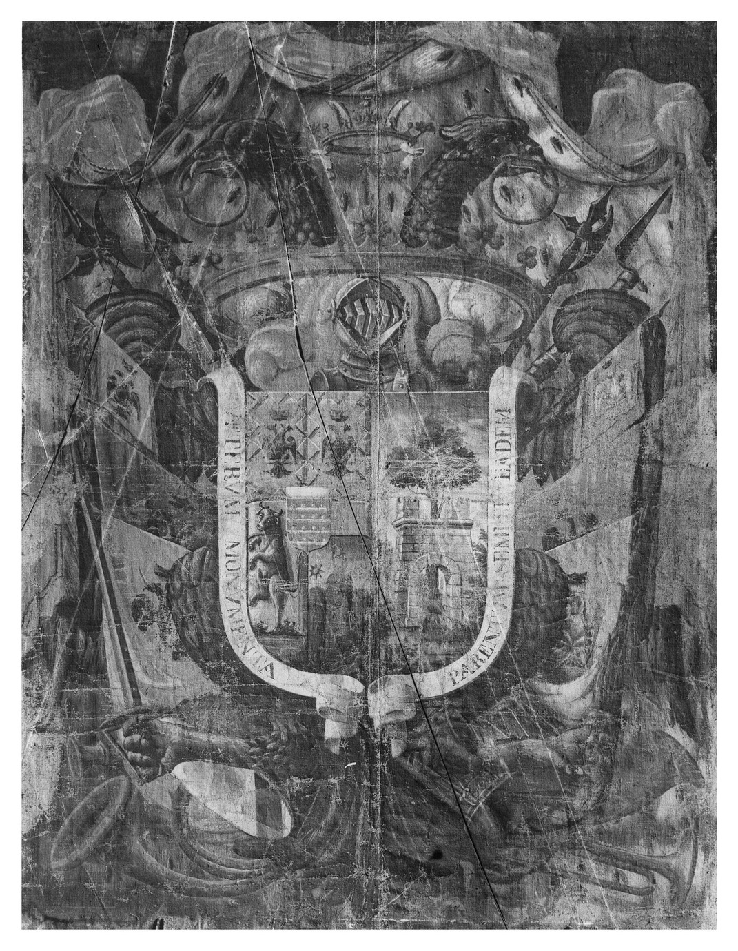 stemma gentilizio (dipinto) - ambito modenese (sec. XVII)