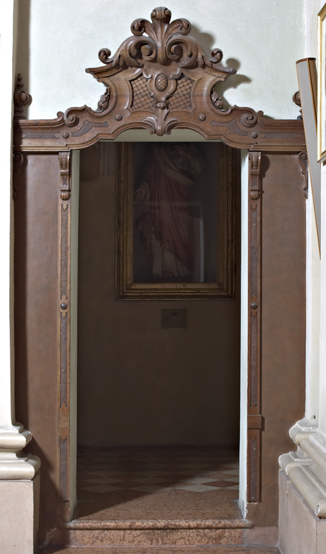 mostra di porta, elemento d'insieme - bottega emiliana (sec. XIX)