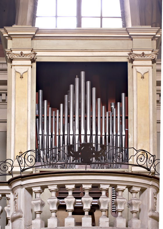 cassa d'organo, opera isolata - bottega emiliana (fine/inizio secc. XVIII/ XIX)