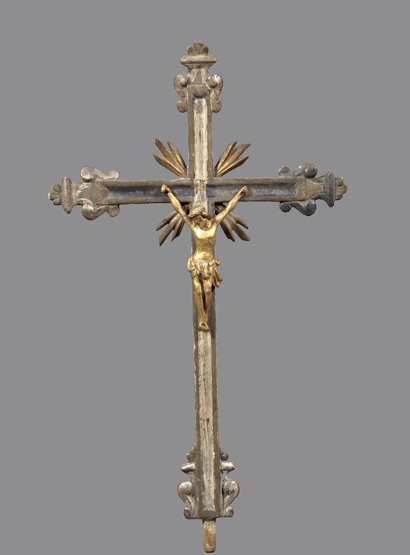 croce d'altare, opera isolata - bottega emiliana (fine/inizio secc. XVIII/ XIX)