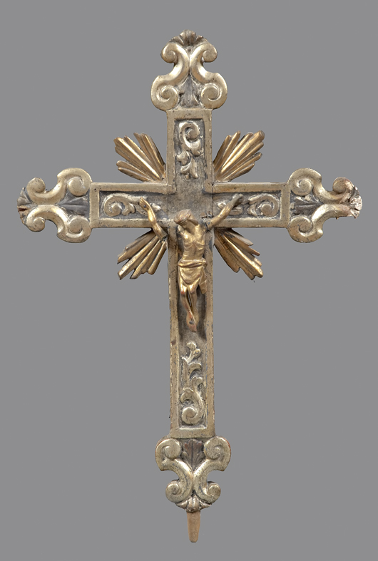 croce d'altare, opera isolata - bottega emiliana (seconda metà sec. XVIII)