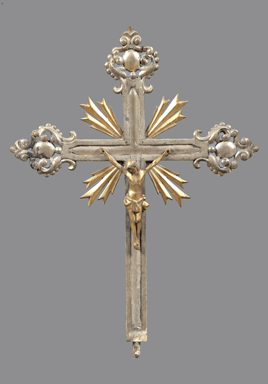 croce d'altare, opera isolata - bottega emiliana (fine/inizio secc. XVIII/ XIX)