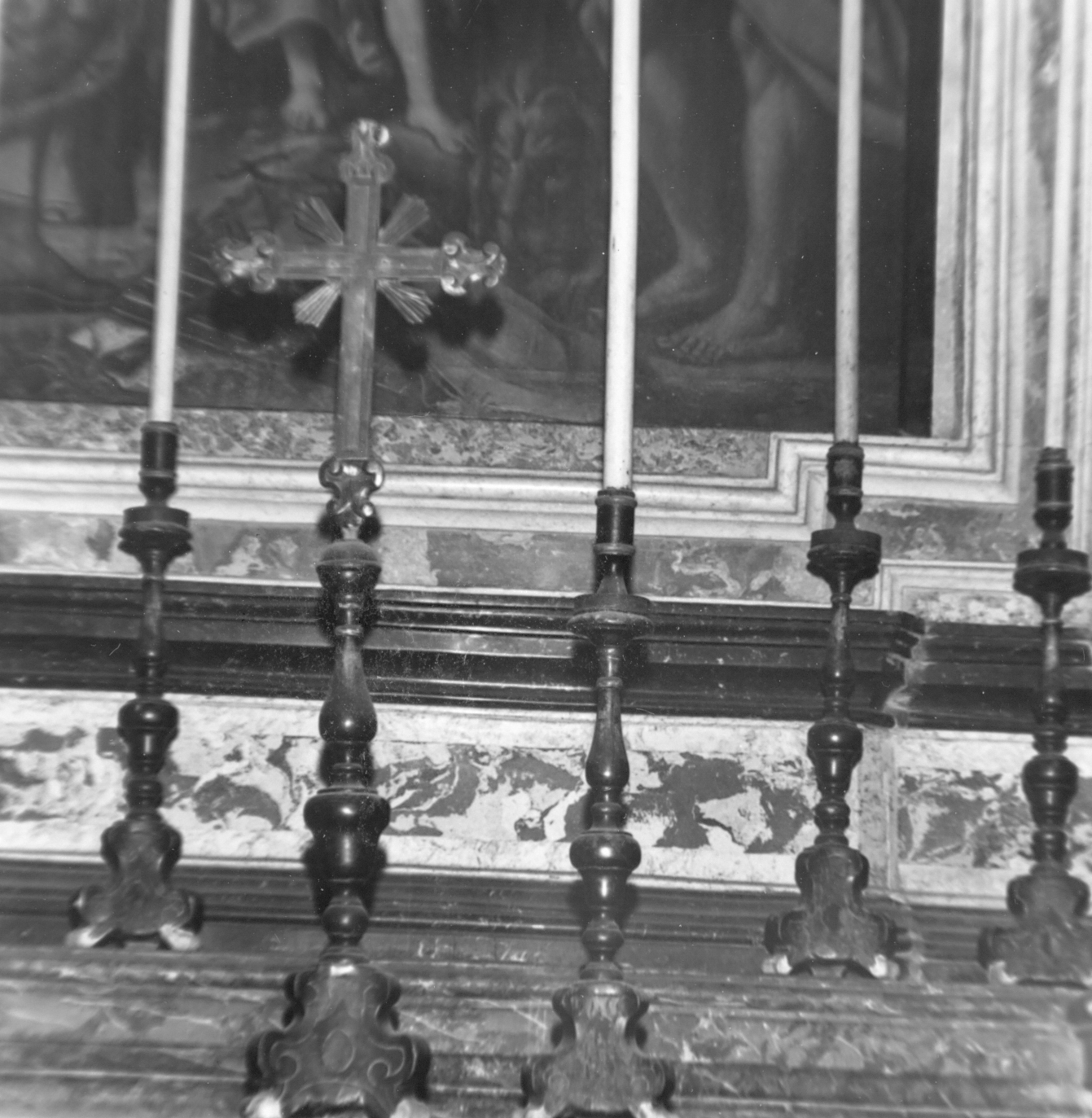 candeliere d'altare, serie - bottega emiliano-romagnola (seconda metà sec. XVIII)