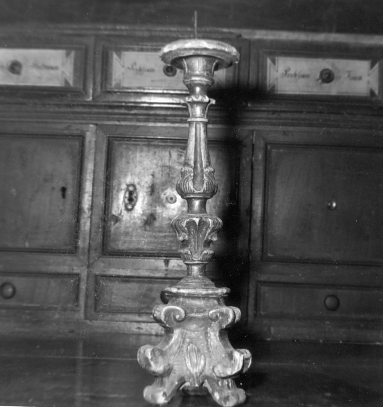 candeliere, serie - manifattura emiliana (seconda metà sec. XVIII)