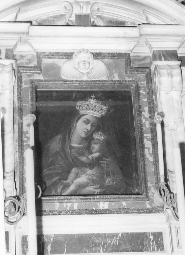 Madonna del Carmelo (dipinto) di Dell'Abate Niccolò (attribuito) (metà sec. XVI)