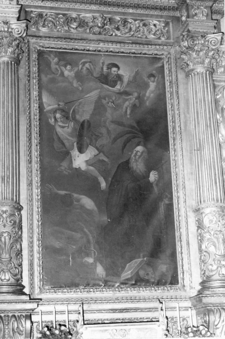 San Gabriele Arcangelo e Sant'Antonio Abate (dipinto) di Beroldi Pietro (sec. XIX)