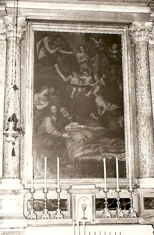 morte di San Giuseppe (dipinto) di Boulanger Jean (attribuito) (sec. XVII)