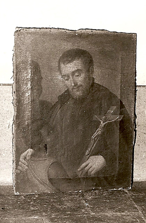 ritratto di padre gesuita (dipinto) - ambito modenese (primo quarto sec. XVIII)