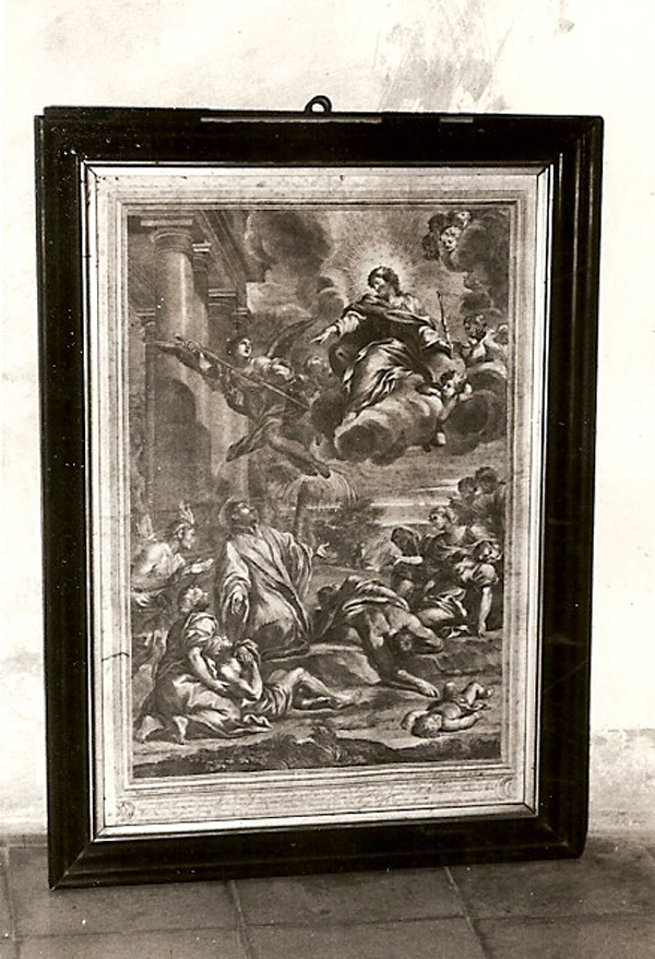 San Francesco Saverio (oggetto devozionale incorniciato) di Locatelli Pietro, Louvemont Francois de (seconda metà sec. XVII)