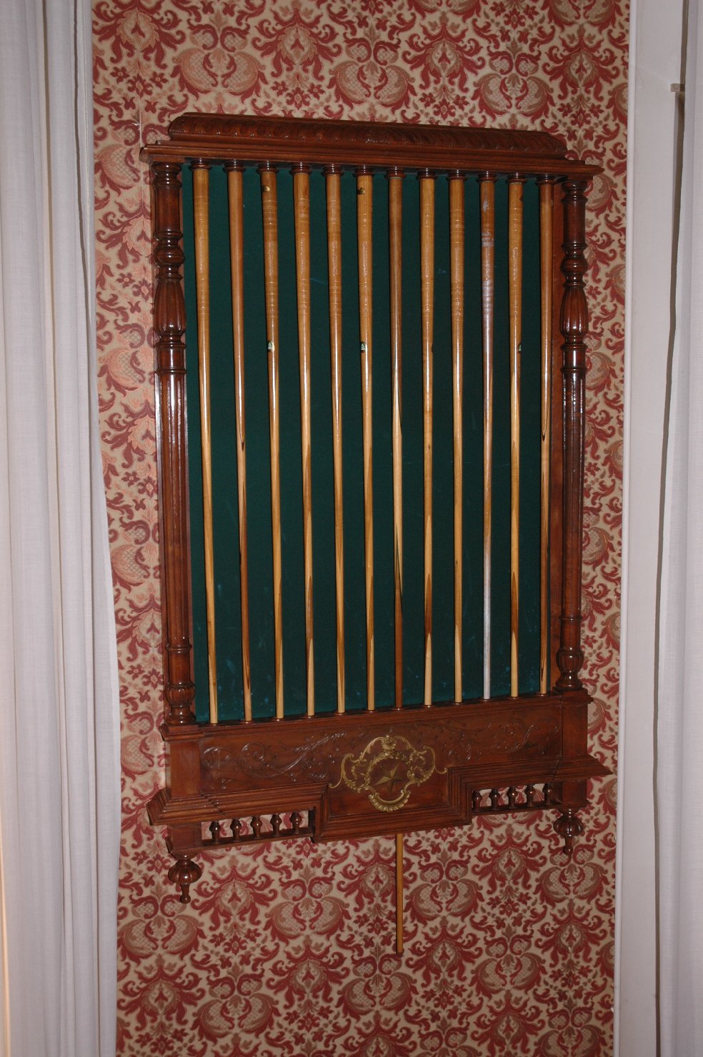 portastecche da biliardo - bottega italiana (fine sec. XIX)