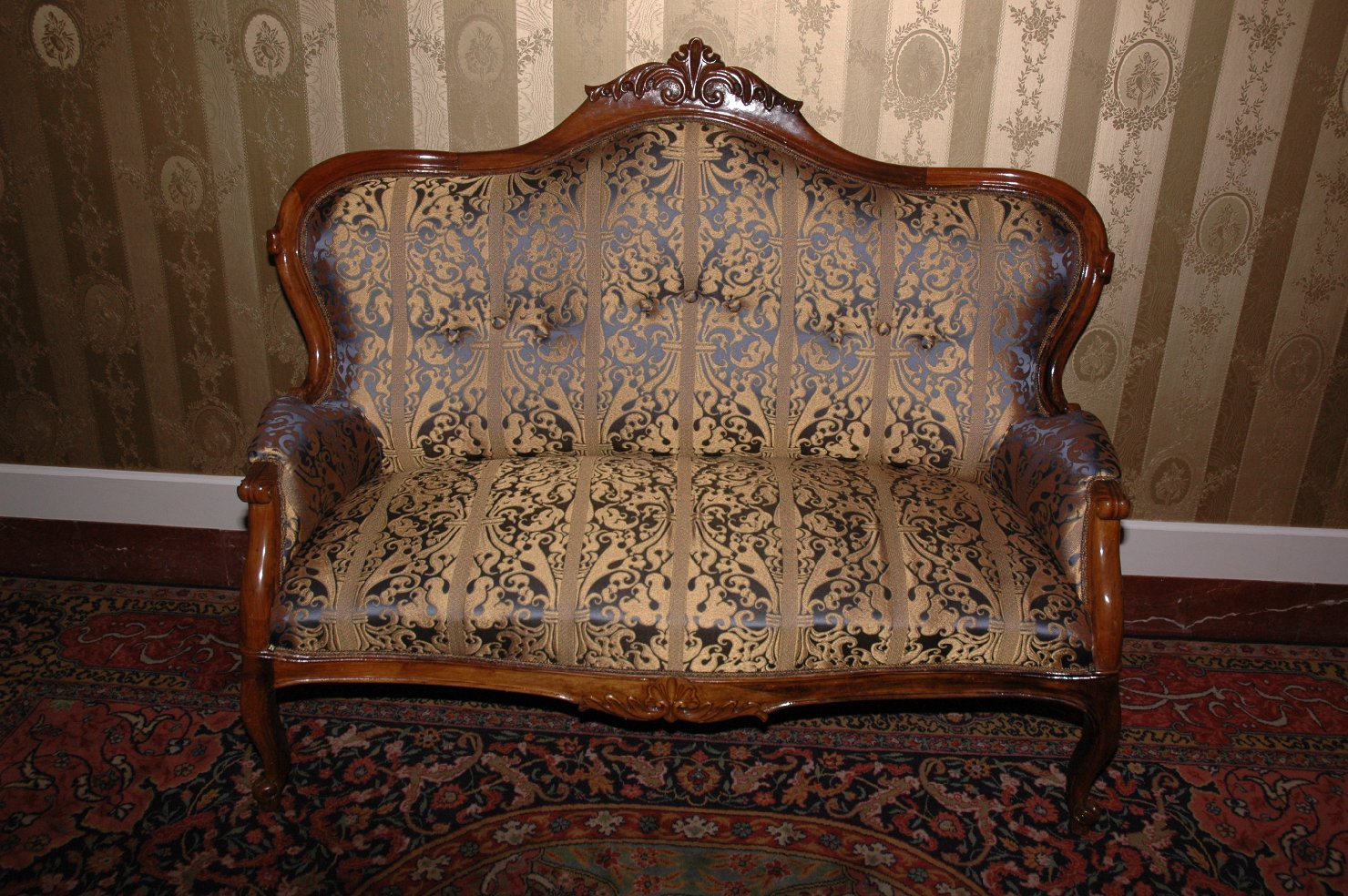 divano - bottega italiana (metà sec. XIX)