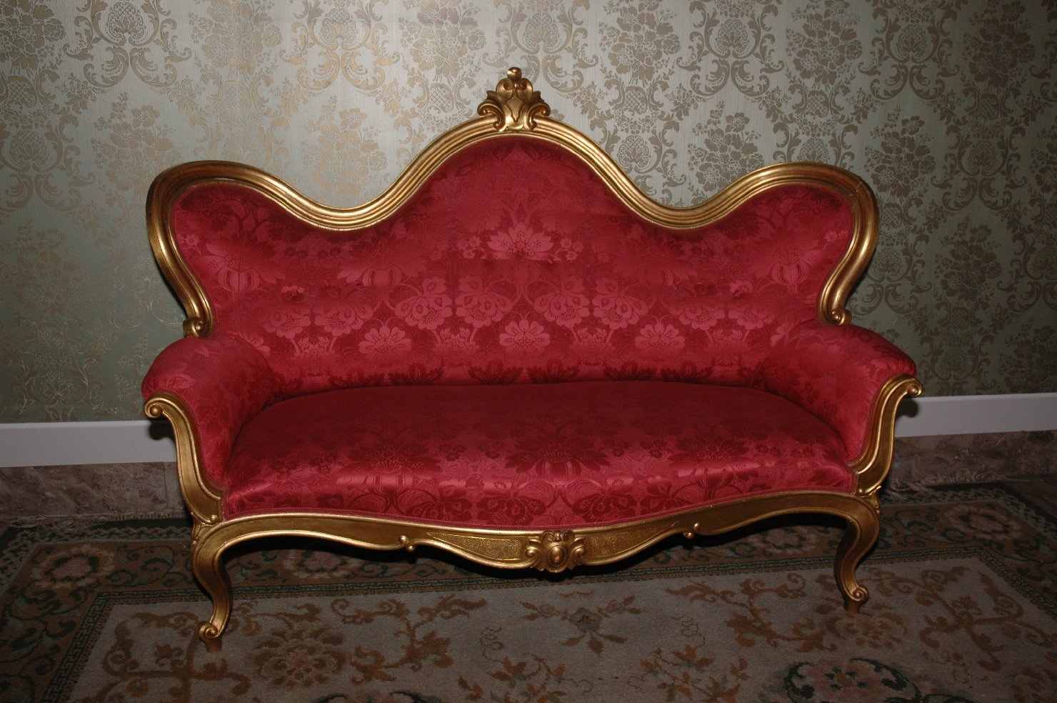 divano - bottega italiana (seconda metà sec. XIX)