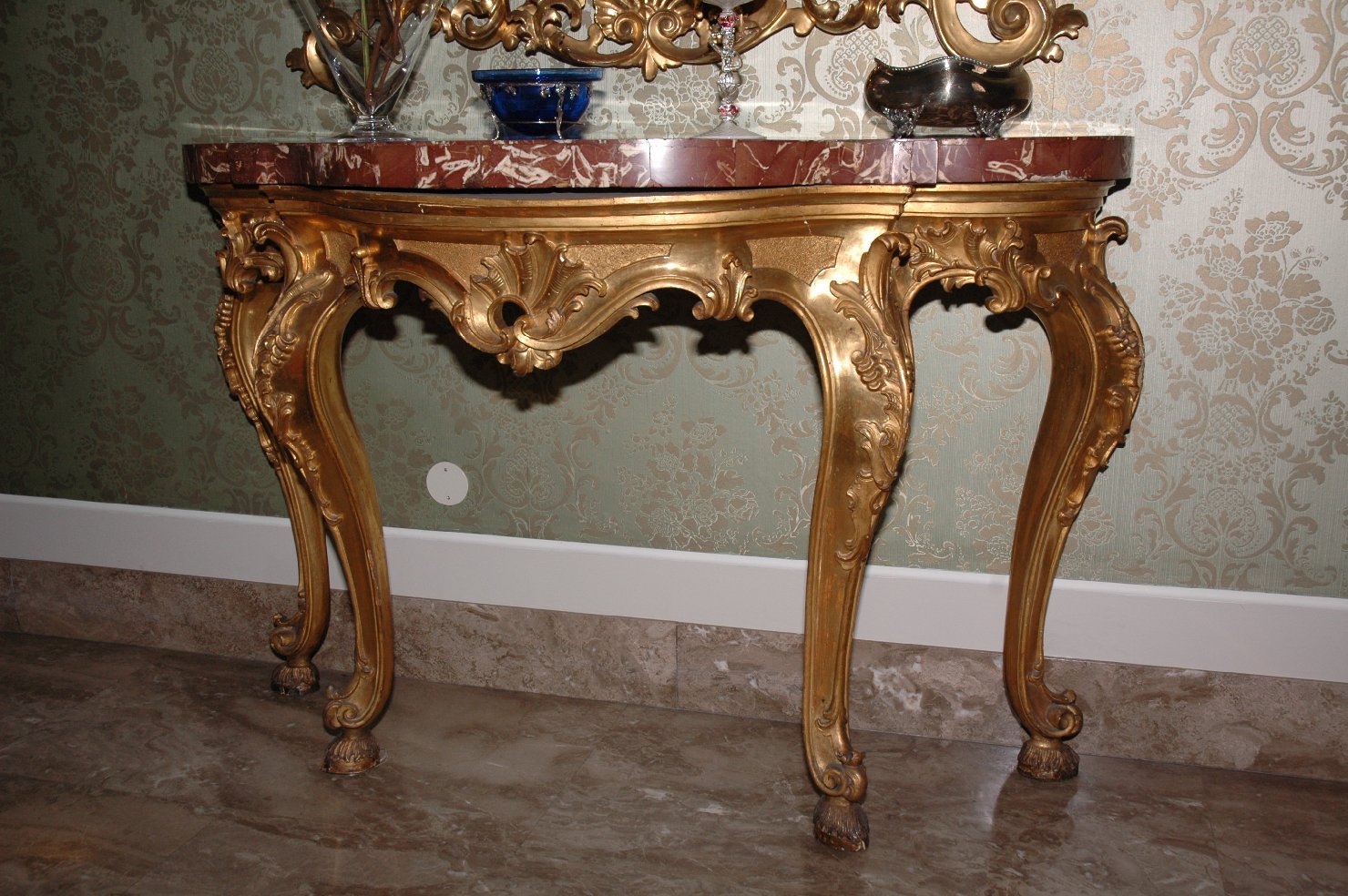 console - bottega italiana (seconda metà sec. XIX)