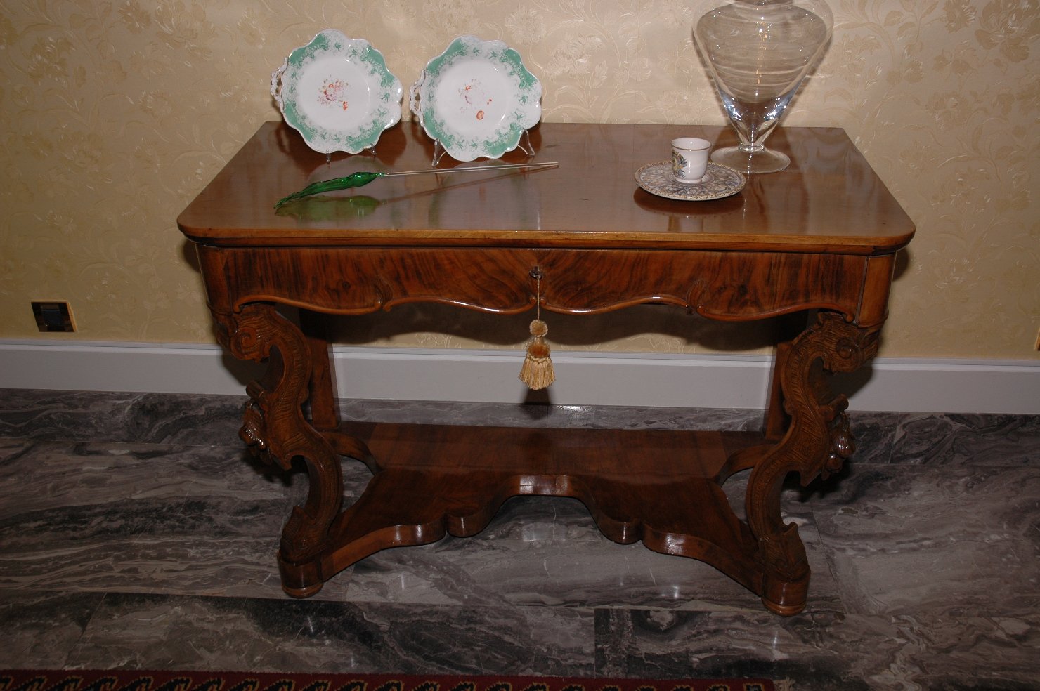 console - bottega italiana (seconda metà sec. XIX)