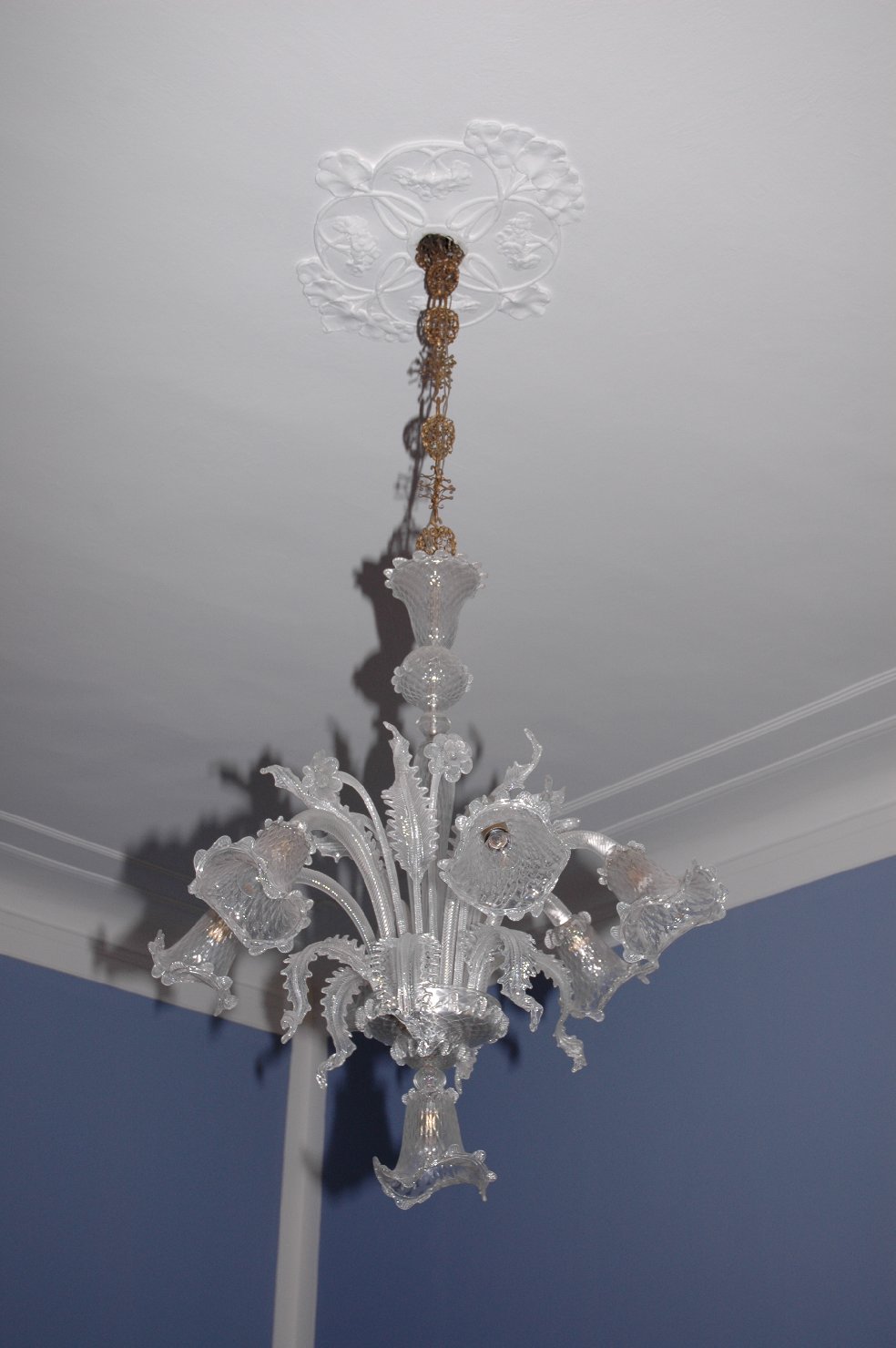 lampadario - bottega italiana (metà sec. XX)