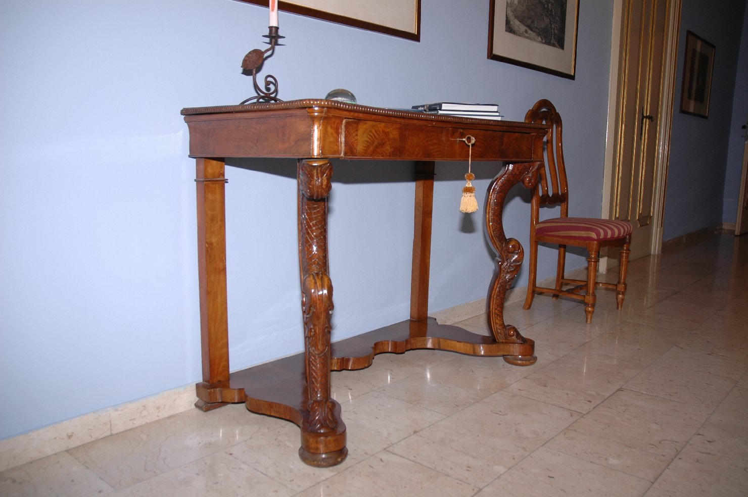 console - bottega italiana (fine sec. XIX)