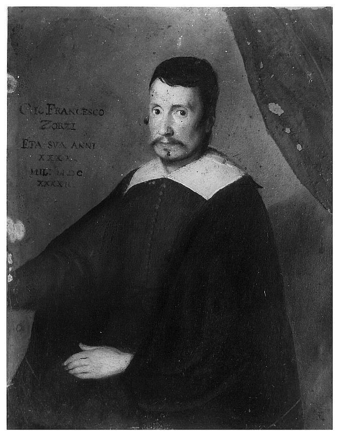Ritratto del Marchese Francesco Zorzi, ritratto d'uomo (dipinto, opera isolata) - ambito modenese (sec. XVII)