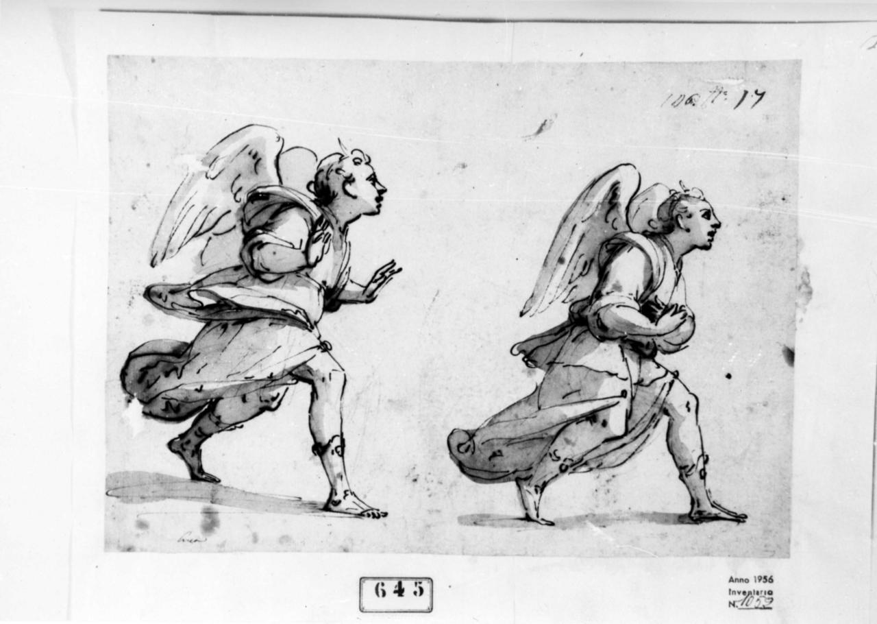 angeli (disegno) di Cambiaso Luca (cerchia) (seconda metà sec. XVI)