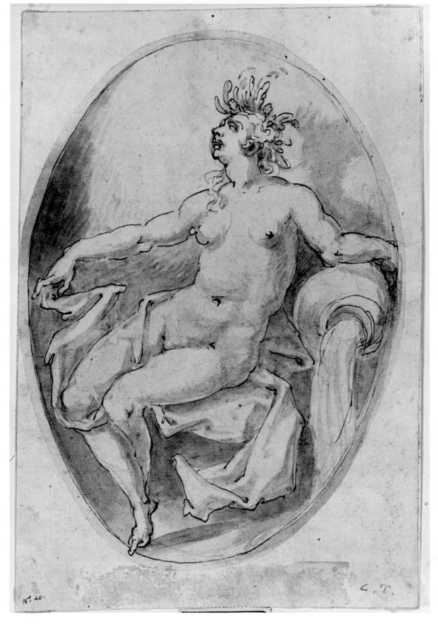 ninfa (disegno) di Marchetti Marco (sec. XVI)