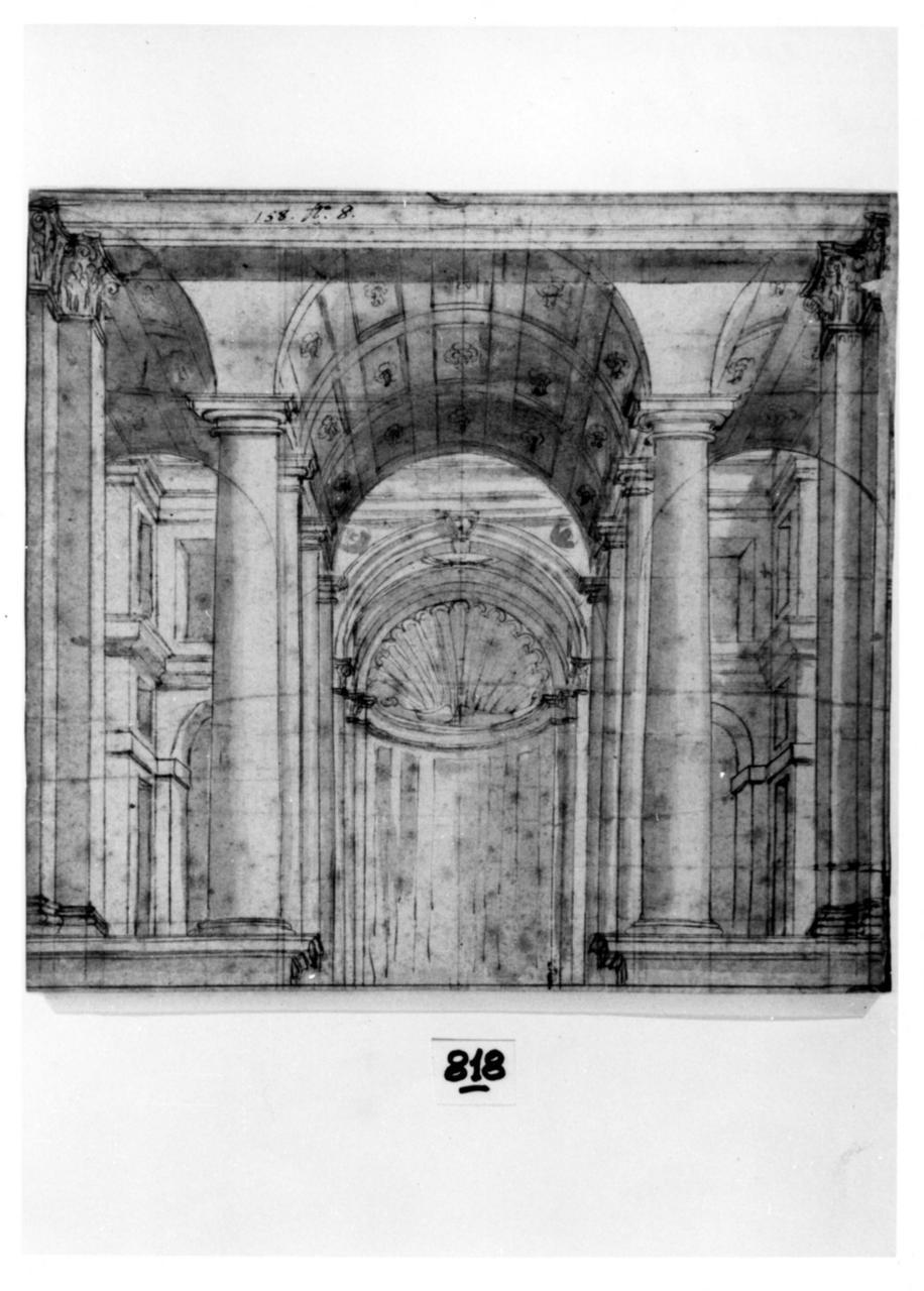 architettura (disegno) - ambito emiliano (sec. XVII)