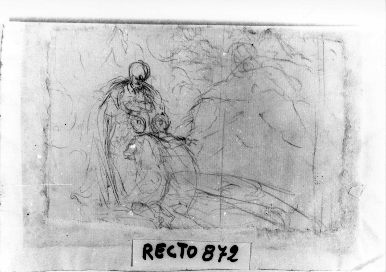 natura morta (disegno) - ambito emiliano (sec. XVII)