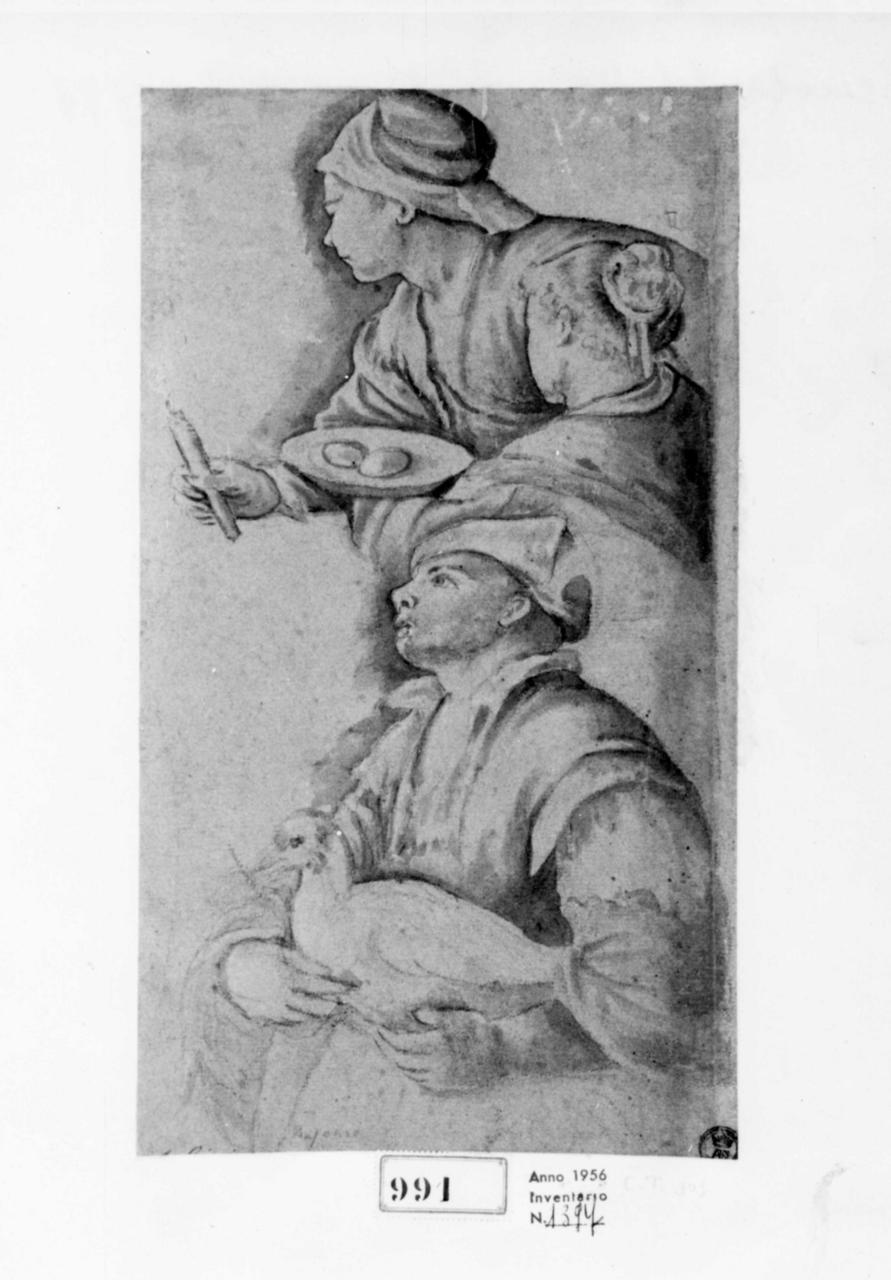 pastori (disegno) - ambito veneto (prima metà sec. XVII)