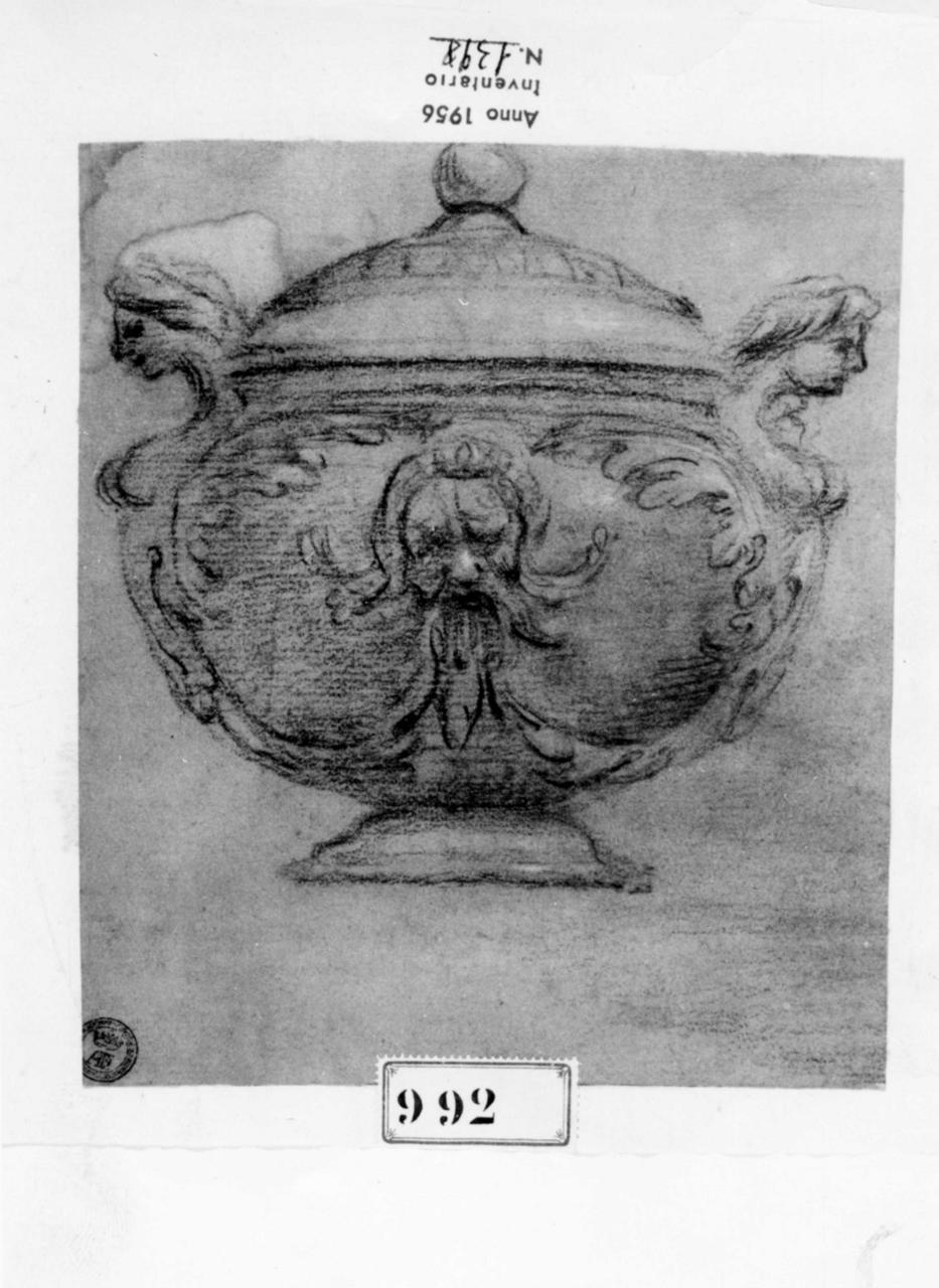 vaso (disegno) - ambito italiano (prima metà sec. XVII)
