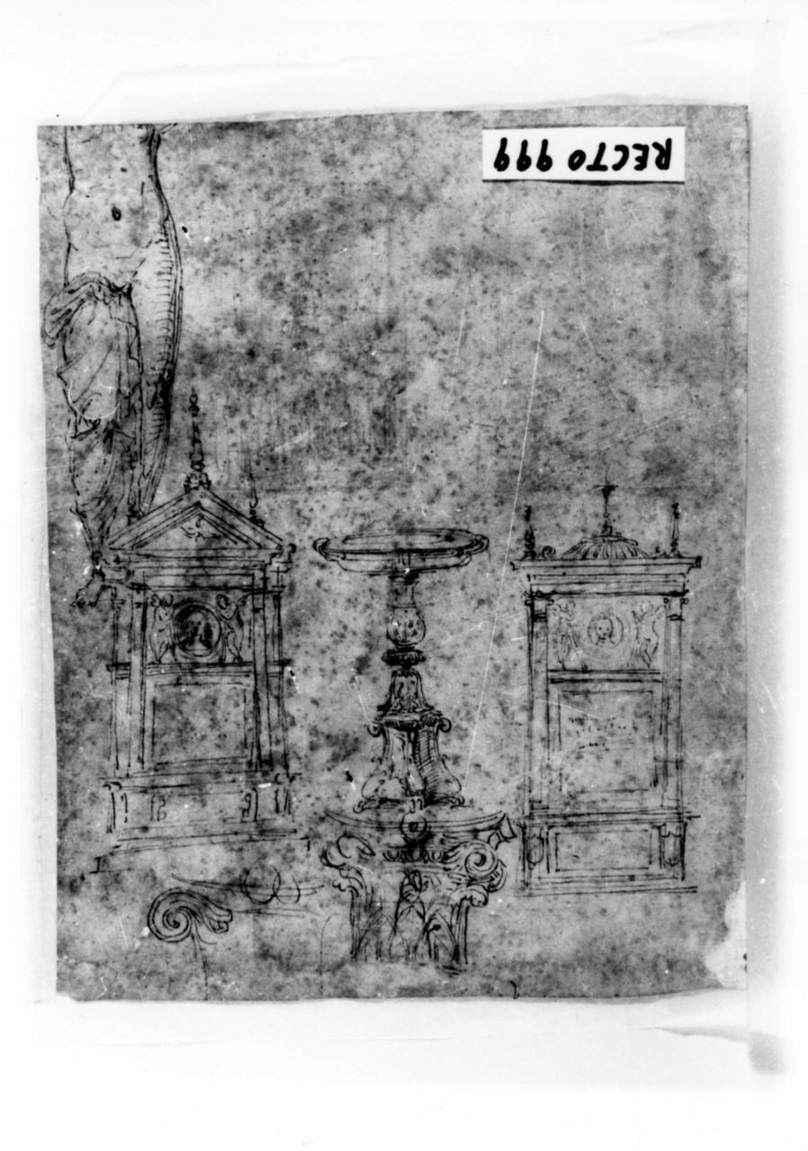 architettura (disegno) di Peruzzi Baldassarre (attribuito) (primo quarto sec. XVI)