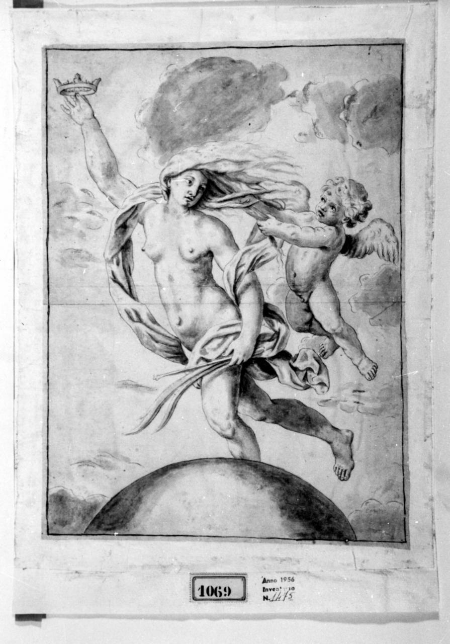 allegoria della Fortuna (disegno) - ambito italiano (sec. XVIII)
