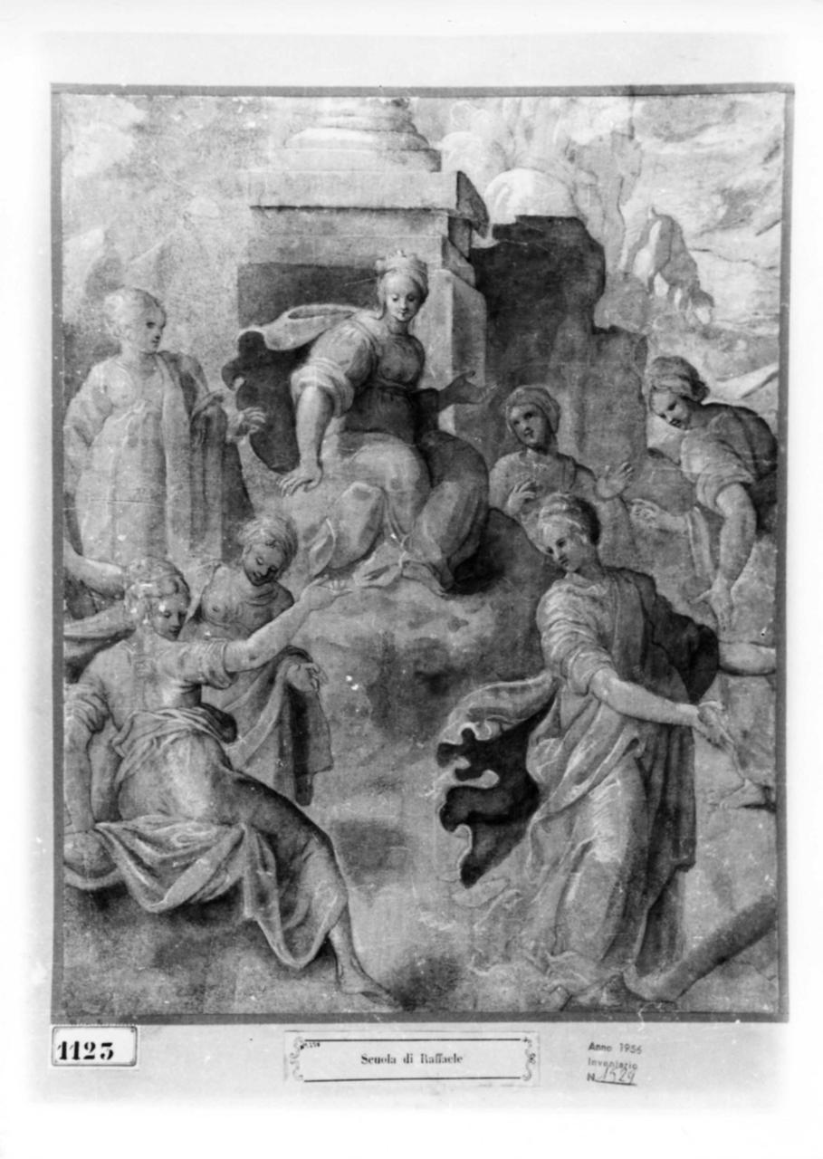 Parnaso (disegno) di Fontana Prospero (attribuito) (metà sec. XVI)