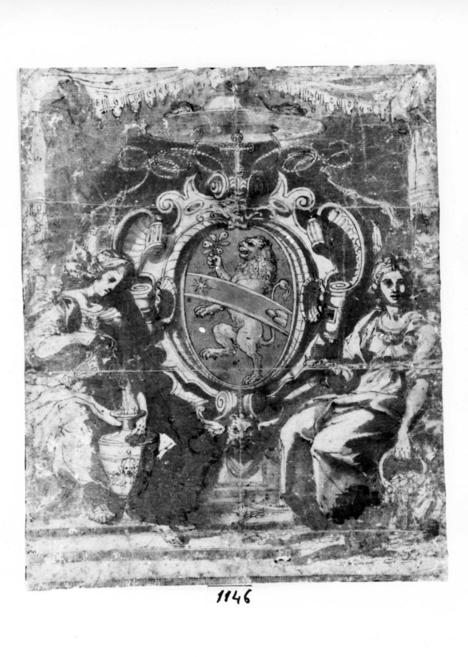 stemma cardinalizio (disegno) di Guerra Giovanni (ultimo quarto sec. XVI)