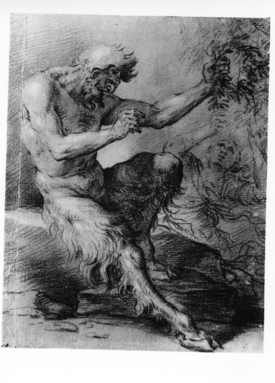Satiro scopre una ninfa dormiente (disegno) di Boulanger Jean (metà sec. XVII)