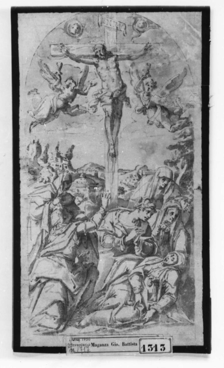 crocifissione (disegno) di Marchetti Marco (terzo quarto sec. XVI)