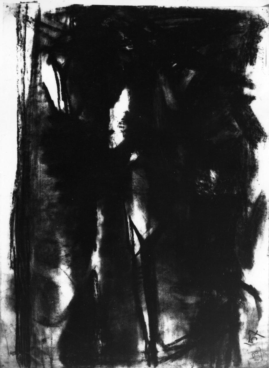 Il Po, Composizione astratta (disegno) di Mattioli Carlo (sec. XX)