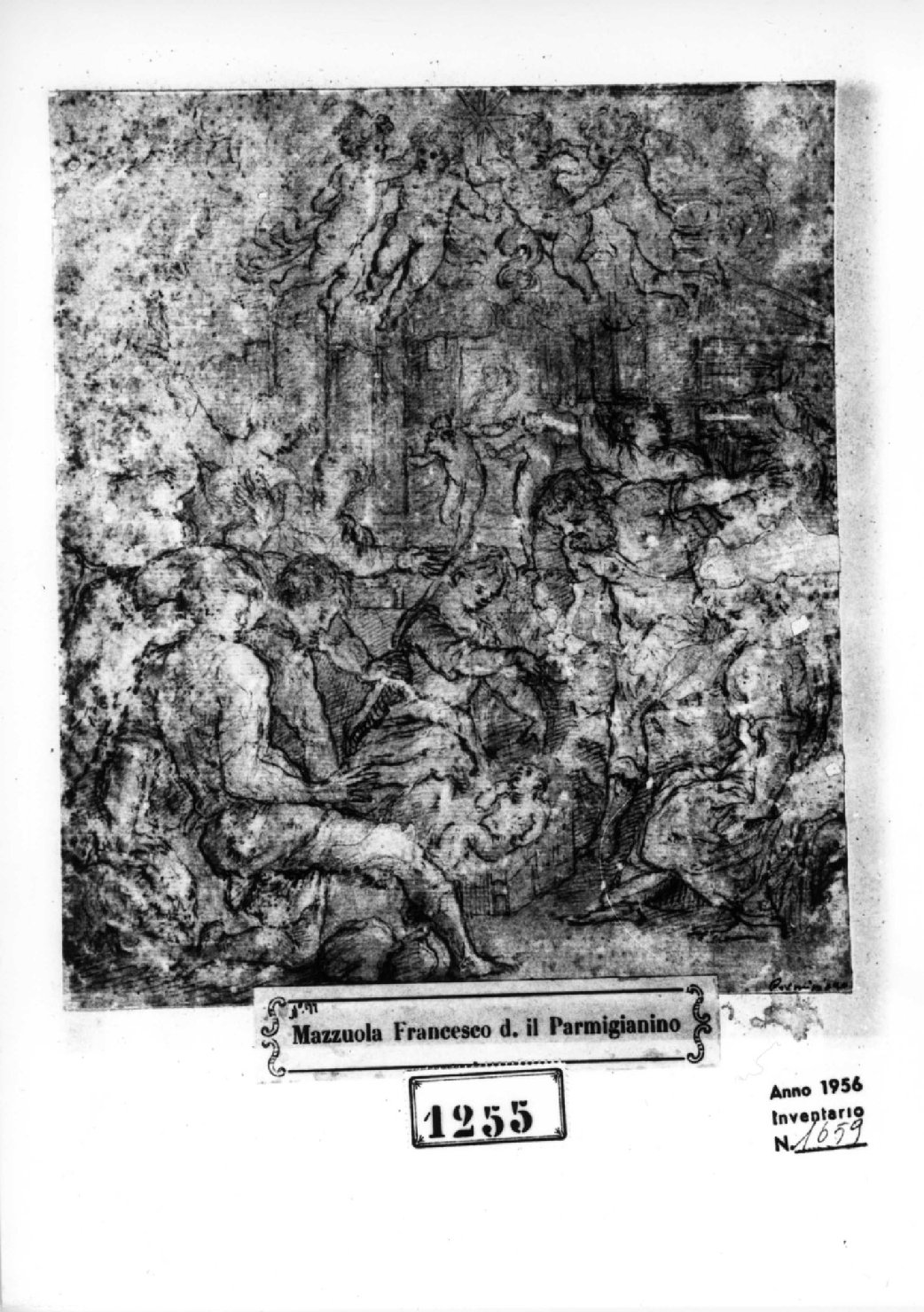 Adorazione dei pastori, adorazione dei pastori (disegno, opera isolata) - ambito emiliano (seconda metà sec. XVI)