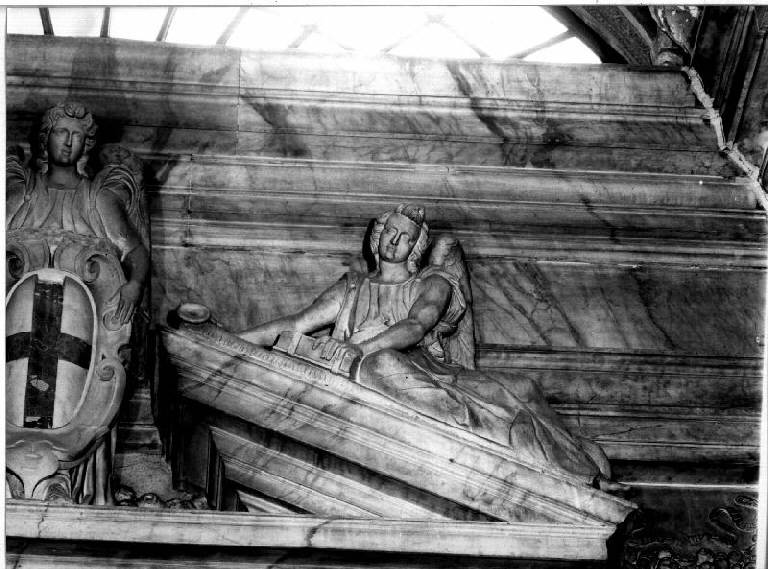 ANGELO CON LIBRO (SCULTURA) - AMBITO LIGURE (ultimo quarto SEC. XVI)