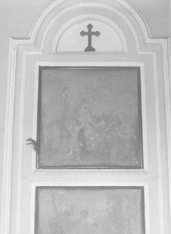 stazione VIII: Gesù consola le donne di Gerusalemme (Via Crucis, elemento d'insieme) - ambito ligure (seconda metà sec. XVIII)