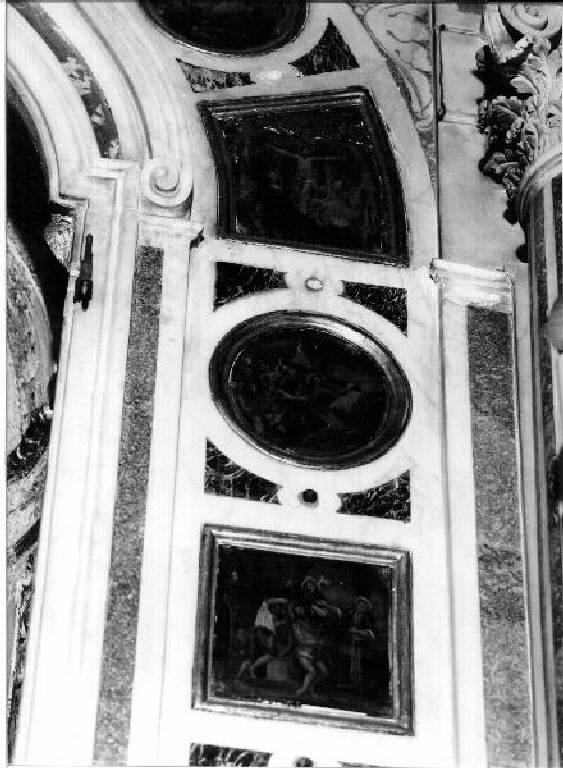 VIAGGIO AL CALVARIO DI GESU' CARICO DELLA CROCE, VI MISTERO DOLOROSO (DIPINTO, serie) - AMBITO LIGURE (fine/inizio secc. XVII/ XVIII)