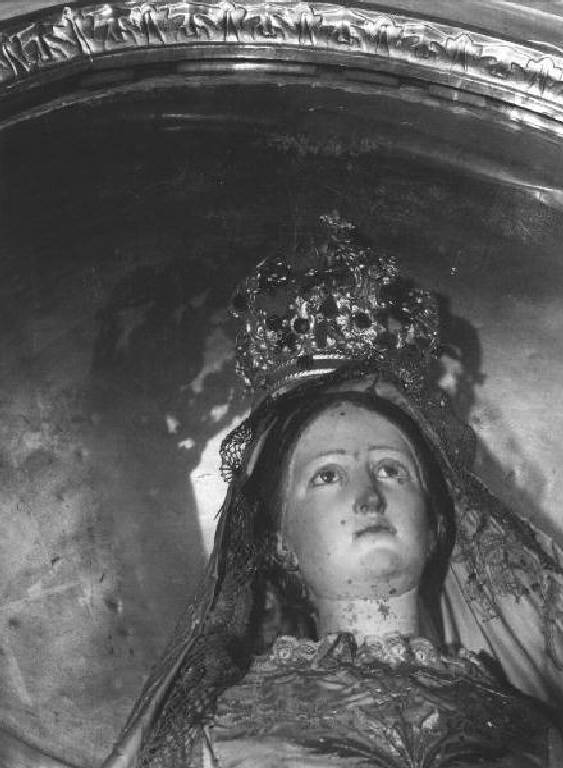 corona da statua, elemento d'insieme - bottega ligure (ultimo quarto sec. XIX)