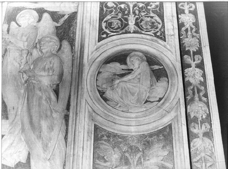 San Girolamo in meditazione (?) (rilievo, elemento d'insieme) - bottega ligure (ultimo quarto sec. XIX)