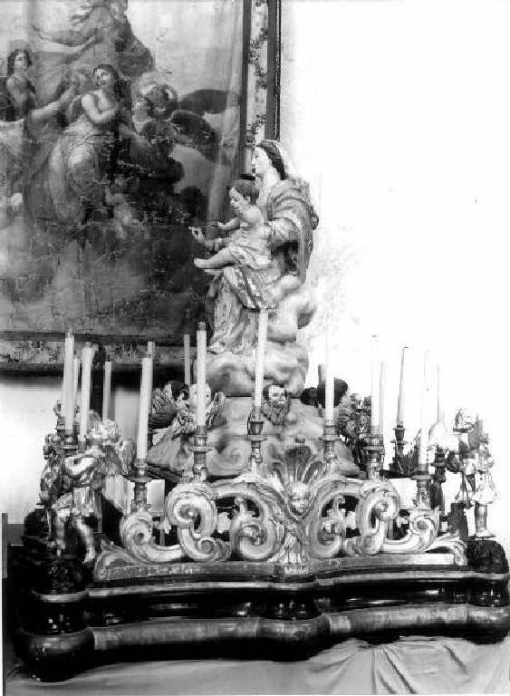 Madonna con Bambino (statua, elemento d'insieme) - bottega ligure (metà sec. XIX)