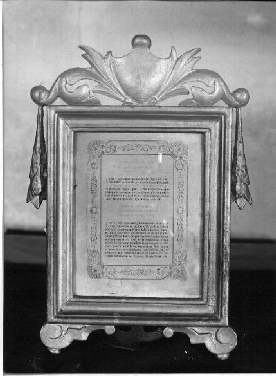 cartagloria, elemento d'insieme - bottega ligure (fine/inizio secc. XIX/ XX)