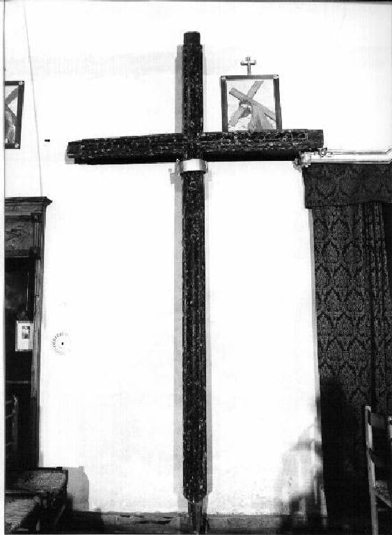 croce, elemento d'insieme - bottega ligure (sec. XIX)