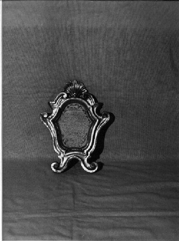 cartagloria, elemento d'insieme - bottega ligure (seconda metà sec. XVIII)