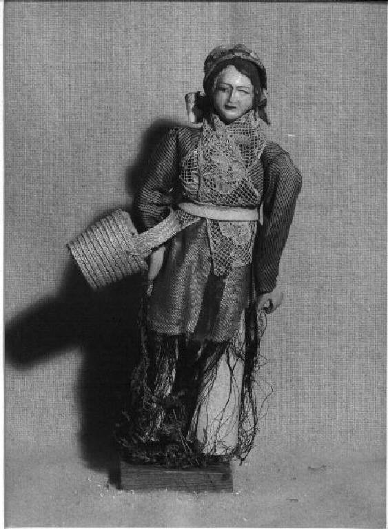 FIGURA MASCHILE (STATUETTA DA PRESEPIO) - PRODUZIONE GENOVESE (primo quarto SEC. XX)