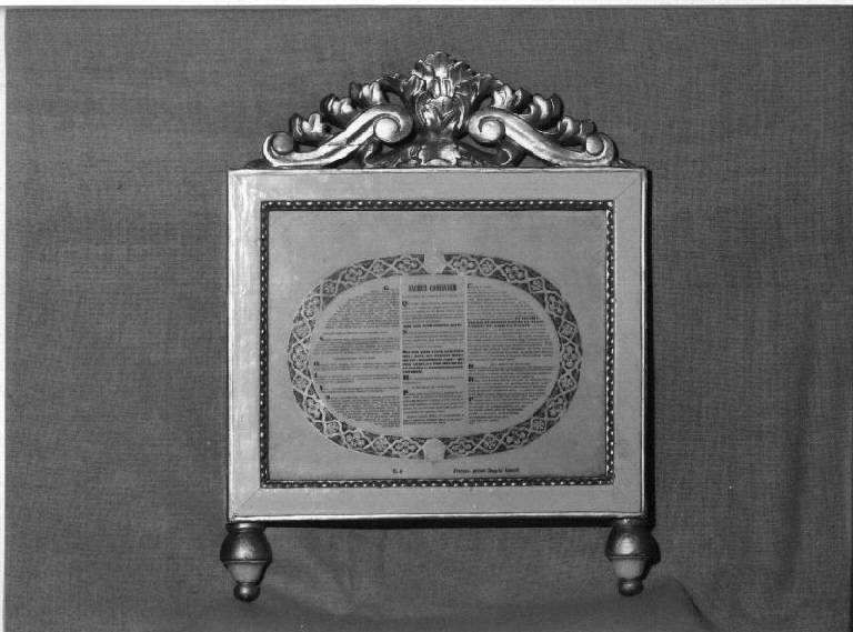 cartagloria, elemento d'insieme - bottega ligure (secc. XVIII/ XIX)