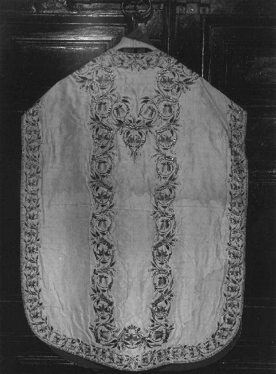 MOTIVI DECORATIVI FLOREALI (pianeta, elemento d'insieme) - manifattura ligure (seconda metà sec. XIX)