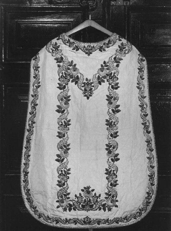 motivi decorativi floreali (pianeta, elemento d'insieme) - manifattura ligure (seconda metà sec. XIX)