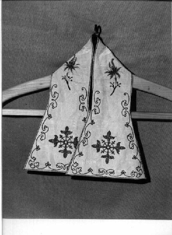 motivi decorativi vegetali (manipolo, elemento d'insieme) - manifattura ligure (secc. XIX/ XX)